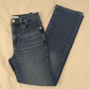 Frame Denim Women's Straight Leg Jeans in Dark Blue